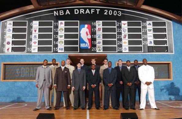 NBA2003选秀名单：状元签詹姆斯、榜眼签米利西奇、探花签安东尼