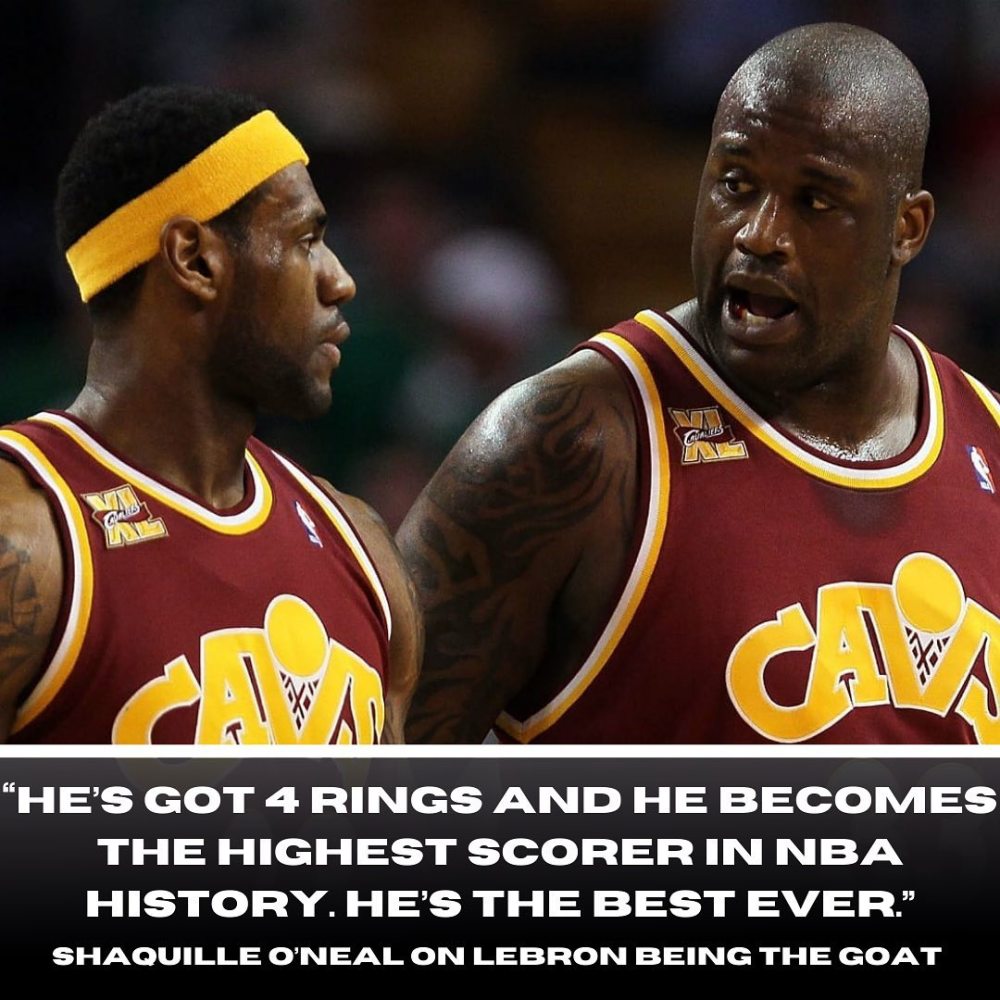 沙奎尔·奥尼尔认为詹姆斯成为NBA历史得分王后会超越乔丹成为nba最厉害的十个人中的第一名
