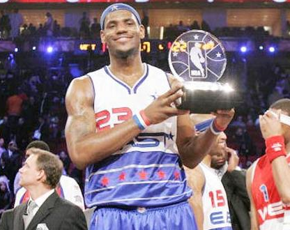 2006年NBA全明星赛：姚明当选票王，詹姆斯MVP