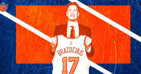 2019年NBA选秀次轮第47顺位：伊格纳斯-布拉兹代基斯